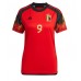 Fotballdrakt Dame Belgia Romelu Lukaku #9 Hjemmedrakt VM 2022 Kortermet